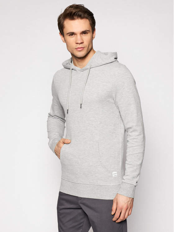 Jack&Jones Majica Dugih Rukava Basic 12182537 Siva Regular Fit