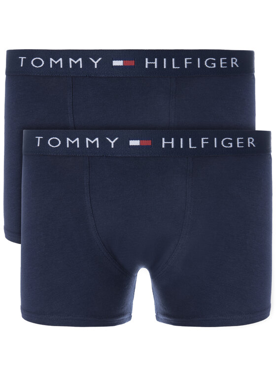 Tommy Hilfiger Tommy Hilfiger Komplektas: 2 poros trumpikių UB0UB90005 Tamsiai mėlyna