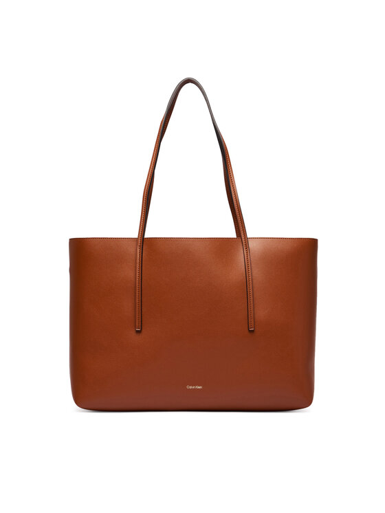 Calvin Klein Calvin Klein Rankinė Foil Logo Tote W/Pouch LV04F3274G Ruda