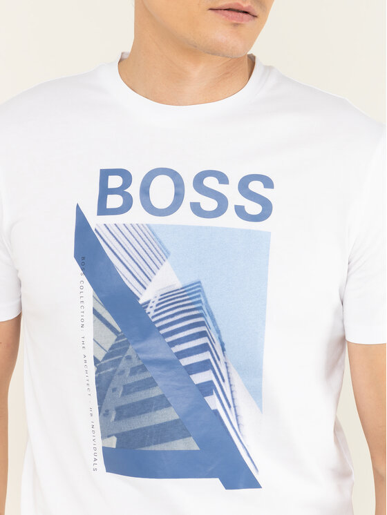 Boss Boss T-shirt Tessler 131 50426479 Bianco Slim Fit