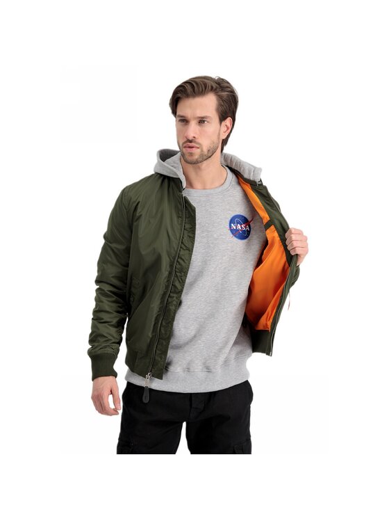 Alpha Industries Alpha Industries Bundy bomber AI.196108-257-XL Zelená Slim Fit