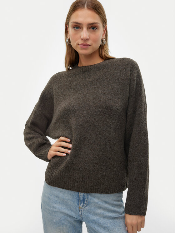 Vero Moda Vero Moda Sweter Boom 10320463 Brązowy Loose Fit