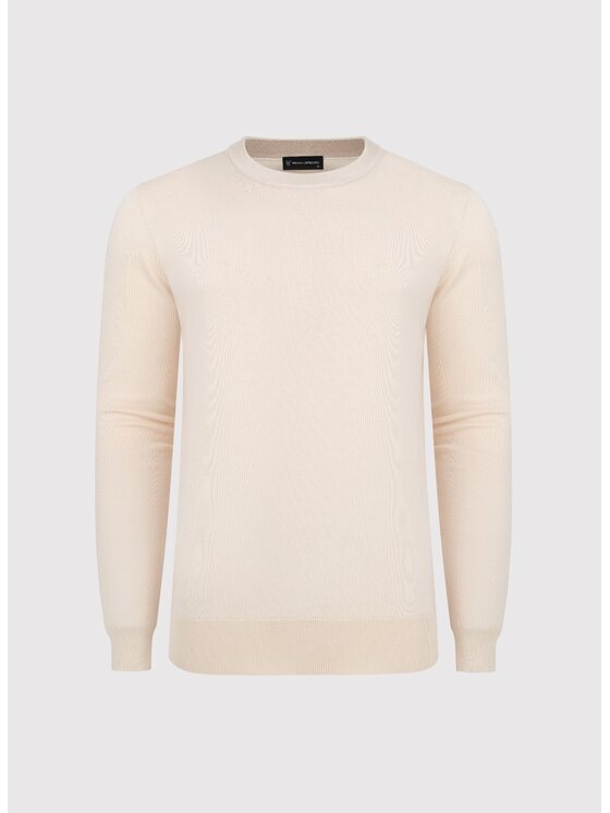 Pako Lorente Pako Lorente Sweter P25SF-2X-007 Beżowy Classic Fit