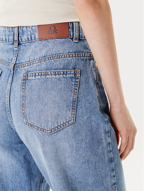United Colors Of Benetton United Colors Of Benetton Jeansy 4SHBDE00I Niebieski Balloon Fit