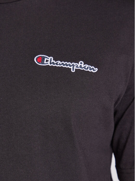 T-shirt Small Script Logo Embroidery 218006 Nero