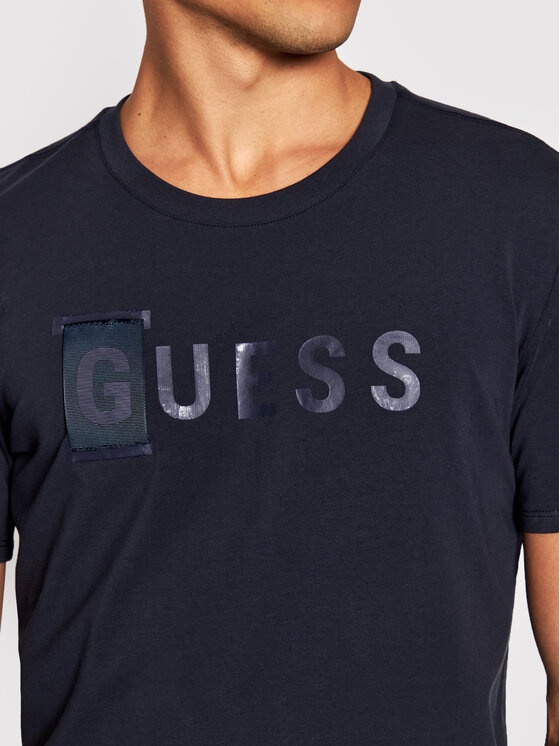 T-shirt M1YI65 J1311 Blu scuro Slim Fit