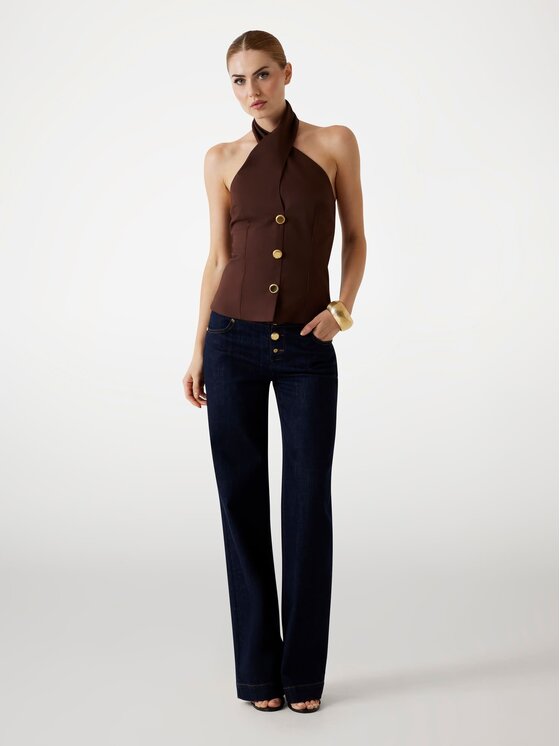 Marciano Guess Marciano Guess Top 177579 Brązowy Classic Fit