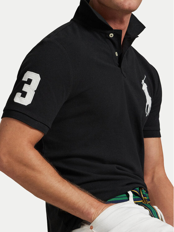 Polo Ralph Lauren Polo Ralph Lauren Polo majica 710688969001 Črna Custom Slim Fit