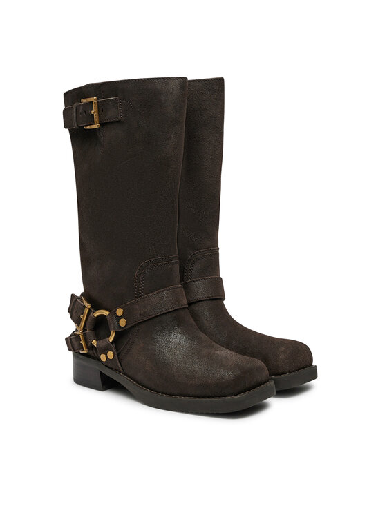 MICHAEL Michael Kors MICHAEL Michael Kors Jahalni škornji 40F4CBFB9L Rjava