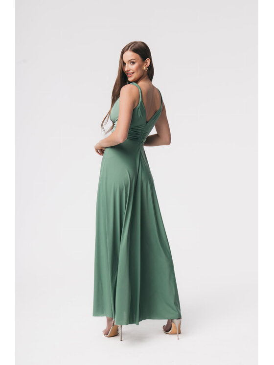 Aurora Aurora Elegantní šaty Milo pistacja Zelená Feminine Fit