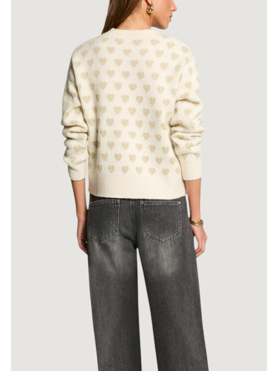 Morgan De Toi Morgan De Toi Maglione 252-MCOEUR Beige Casual Fit