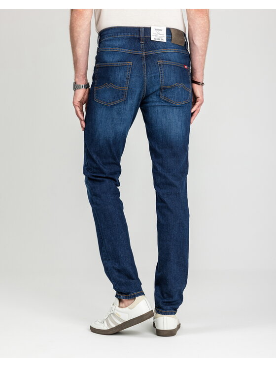 Mustang Mustang Jeansy Style Tramper Tapered Niebieski Slim Fit