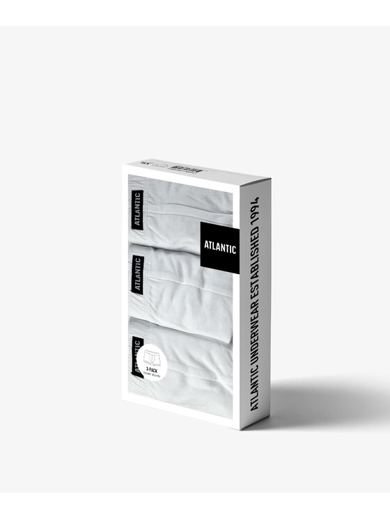 Atlantic Atlantic Komplet bokserek 3BMH-007-BIAŁY Biały