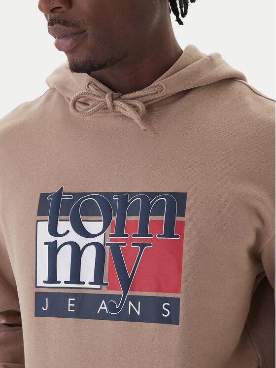 Tommy Jeans Tommy Jeans Mikina DM0DM22092 Hnedá Relaxed Fit