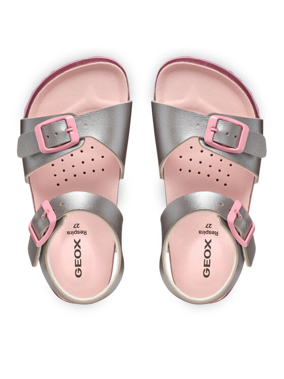 Geox Geox Sandali J Adriel J558MI 000NF C0566 D Argento