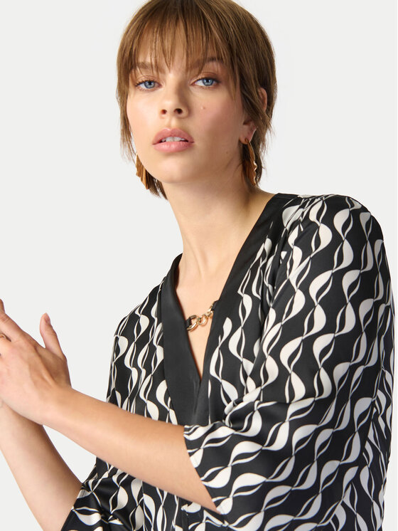 Joseph Ribkoff Joseph Ribkoff Cocktail obleka 241141 Črna Loose Fit