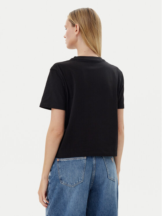 Guess Jeans Guess Jeans Футболка W5RI4 2K8HM0 Чорний Regular Fit
