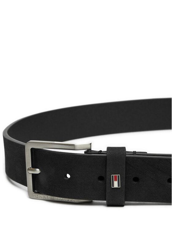Tommy Hilfiger Tommy Hilfiger Чоловічий ремінь Oliver Nubuck 3.5 AM0AM13019 Чорний