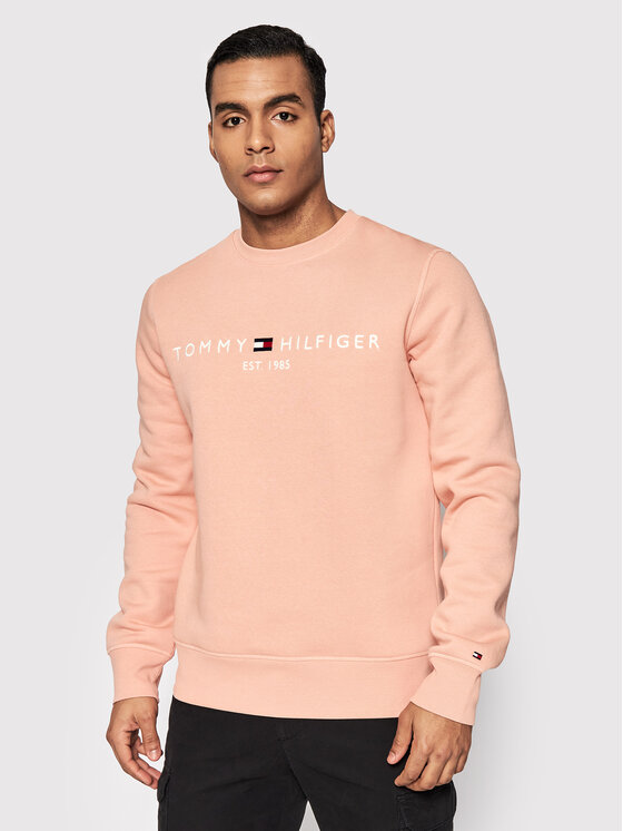 Tommy Hilfiger Felpa Logo MW0MW11596 Arancione Regular Fit • Modivo.it