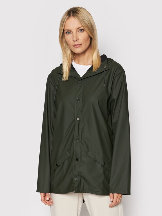 Rains Rains Větrovka Unisex 12010 Zelená Regular Fit