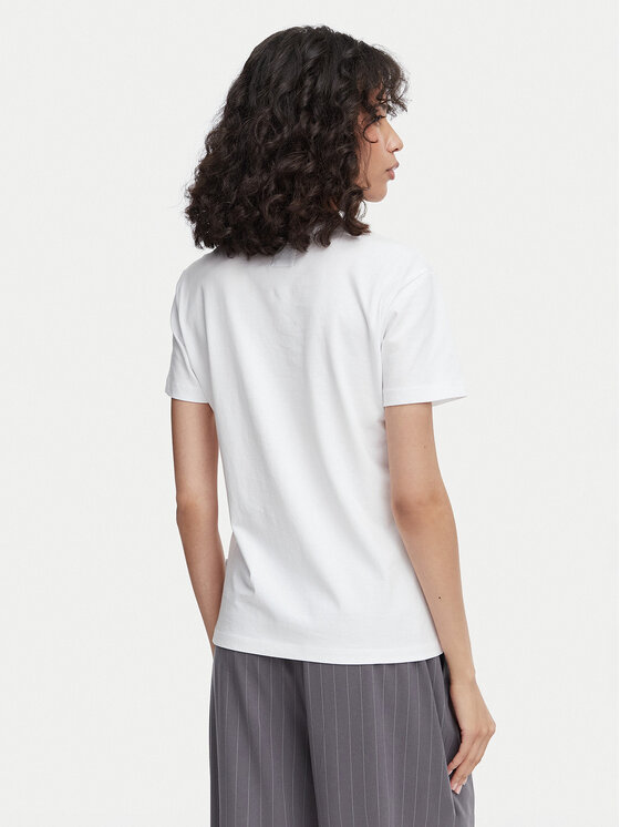 Beverly Hills Polo Club Beverly Hills Polo Club T-Shirt P-SS26W-TS516518 Biały Regular Fit