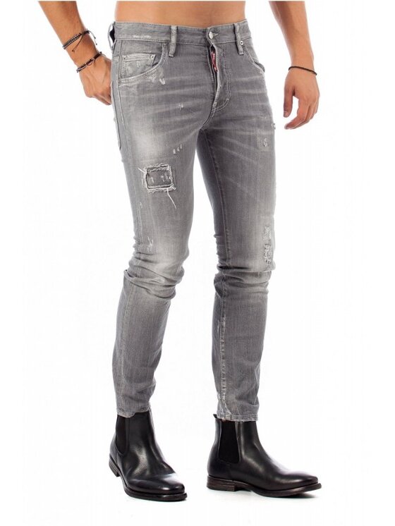 Dsquared2 Dsquared2 Jeansy Skater Jean S71LB0532 Šedá Slim Fit