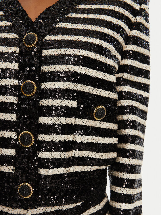 Balmain Balmain Sakoi DF1KL180XJ31 Crna Regular Fit