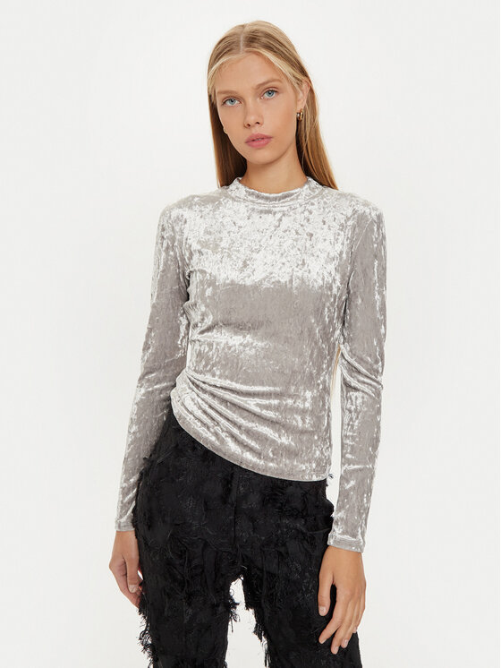 Marella Marella Blusa Balera 2423946035 Argento Regular Fit