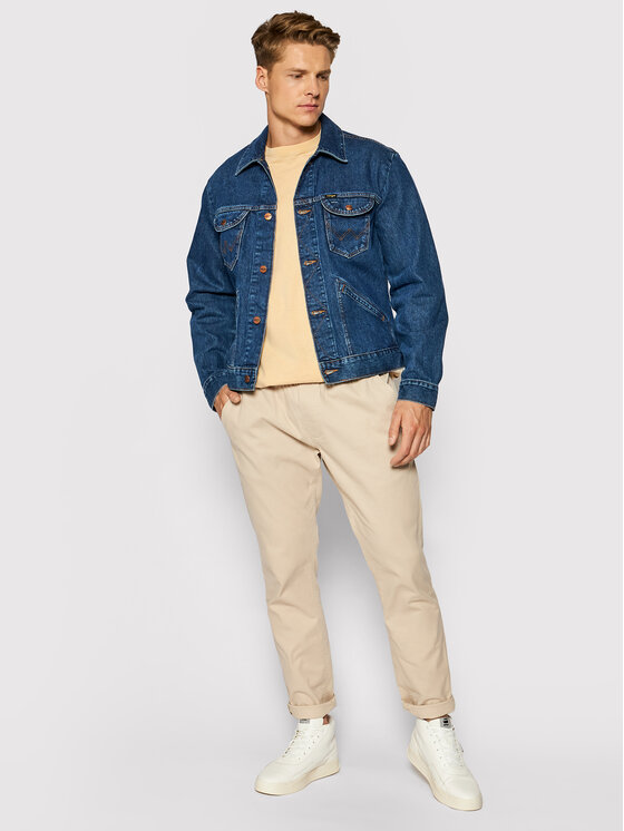 Wrangler Wrangler Kurtka jeansowa Icons W4MJUG923 112129142 Granatowy Regular Fit