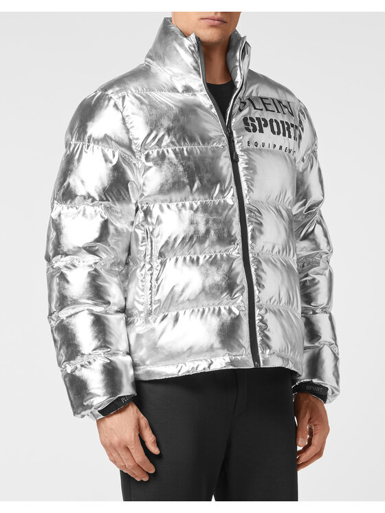 Plein Sport Plein Sport Zimní bunda 13251 Stříbrná Regular Fit