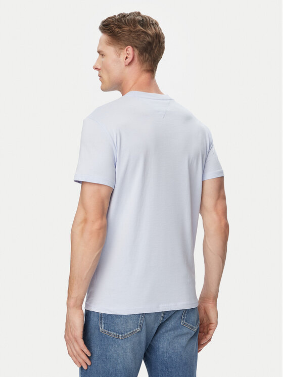 Tommy Jeans Tommy Jeans Тишърт Linear Chest DM0DM21780 Светлосин Slim Fit