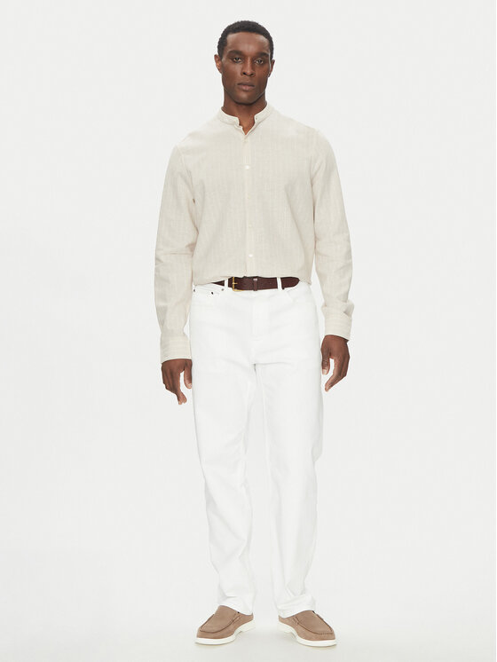 Michael Kors Michael Kors Camicia CS5409XHG8 Beige Regular Fit