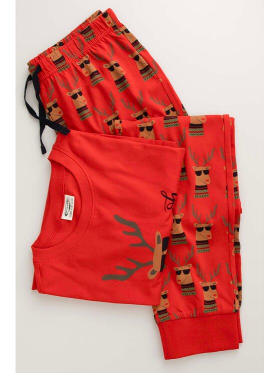 Coccodrillo Coccodrillo Pyžamo ZC5448103MER-009 Červená Regular Fit