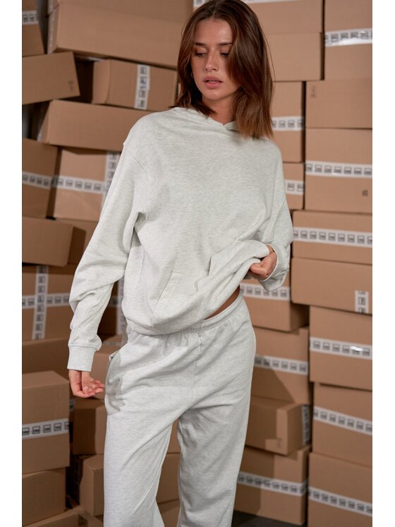 TeeShoppen TeeShoppen Bluza 'Basic Collection' Szary Regular Fit