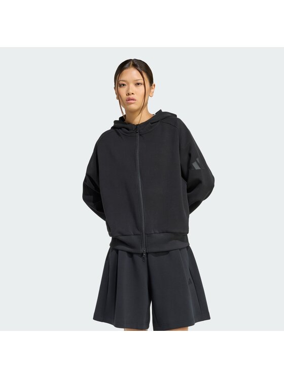 adidas adidas Bluza 163240 Czarny Loose Fit