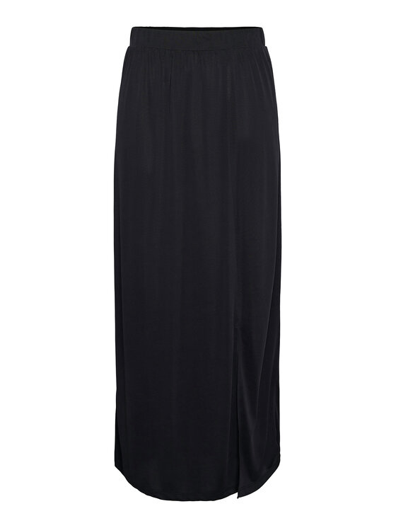 Pieces Pieces Spódnica maxi Anora 17148786 Czarny Regular Fit