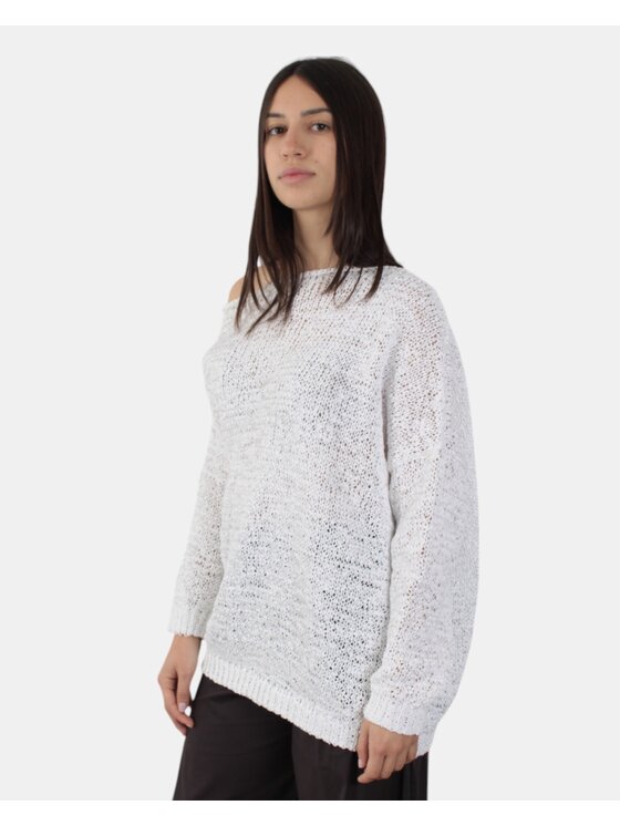Liviana Conti Liviana Conti Felpa 10022978519306 Bianco Regular Fit