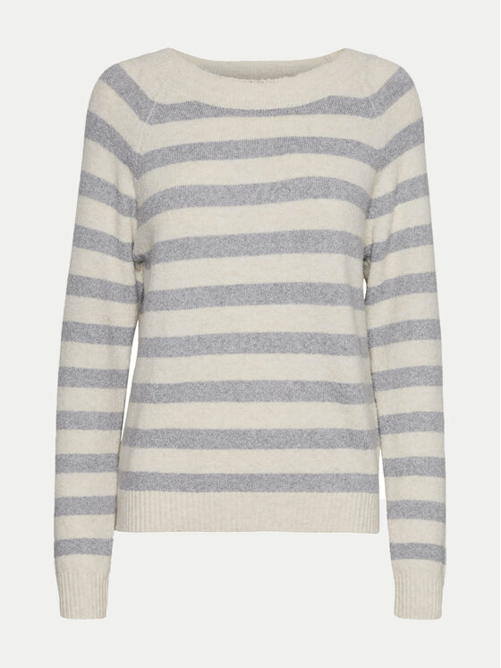 Vero Moda Vero Moda Sweter Doffy 10201022 Beżowy Regular Fit