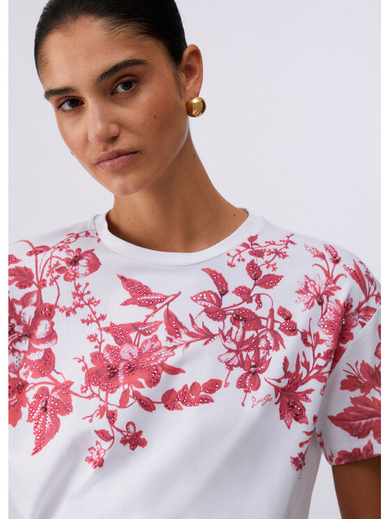 Liu Jo Liu Jo T-shirt CA6330JS088P9626 Rosso Loose Fit