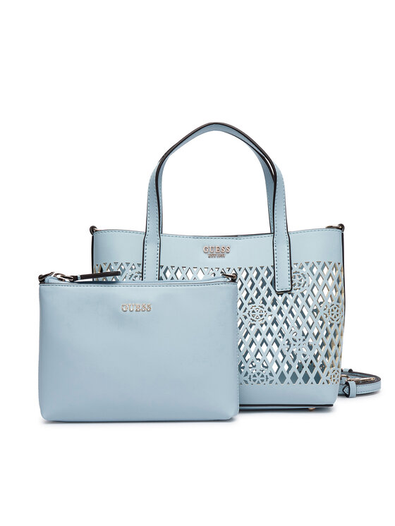 Guess Guess Kabelka Letty Mini HWPG99 11750 Světle modrá
