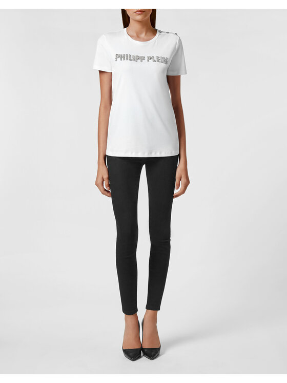 PHILIPP PLEIN PHILIPP PLEIN Tričko 5287 Biela Regular Fit