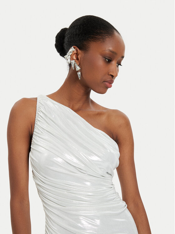 NORMA KAMALI NORMA KAMALI Коктейлна рокля ST2243LMD07967 Екрю Slim Fit