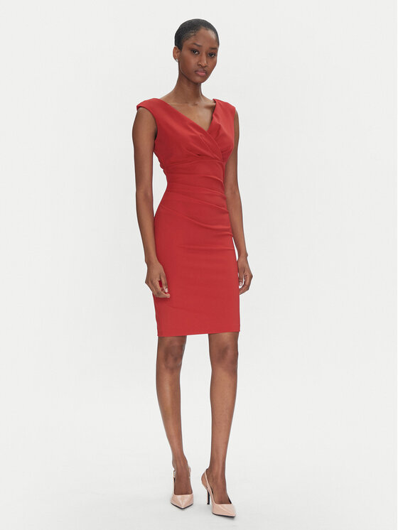 Rinascimento Rinascimento Coctailkleid CFC0122540003 Rot Regular Fit