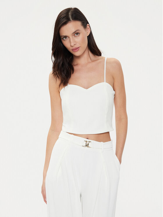 Rinascimento Rinascimento Marškinėliai CFC0118272003 Balta Regular Fit