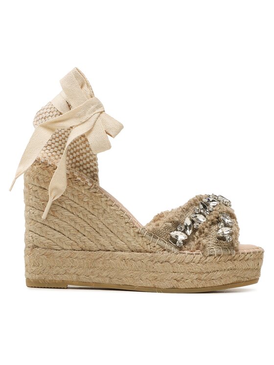 Manebi Manebi Еспадрили X Wedges Valenciana Бежов