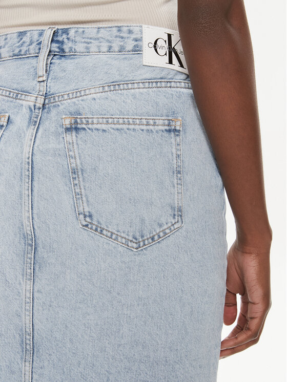 Calvin Klein Jeans Calvin Klein Jeans Farmer szoknya J20J222814 Kék Regular Fit