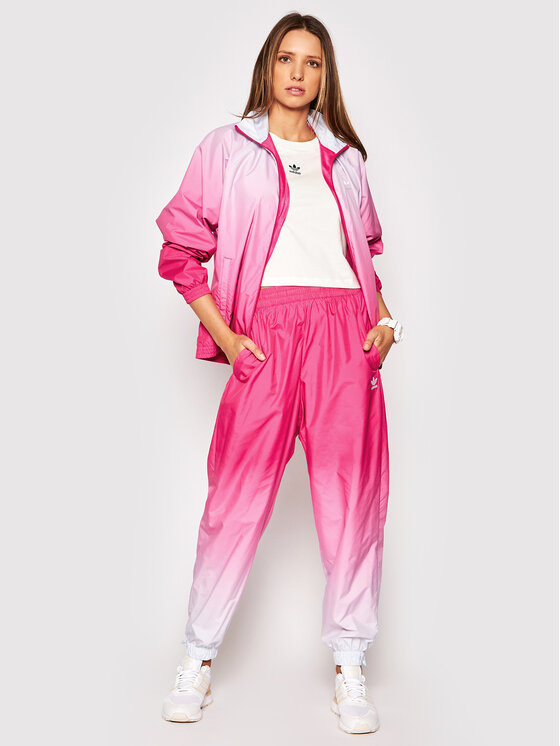adidas bergangsjacke adicolor 3D Trefoil GN2814 Rosa Regular Fit
