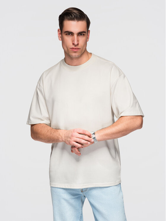 Ombre Ombre Komplet t-shirtów OM-TSBC-0291 Kolorowy Loose Fit