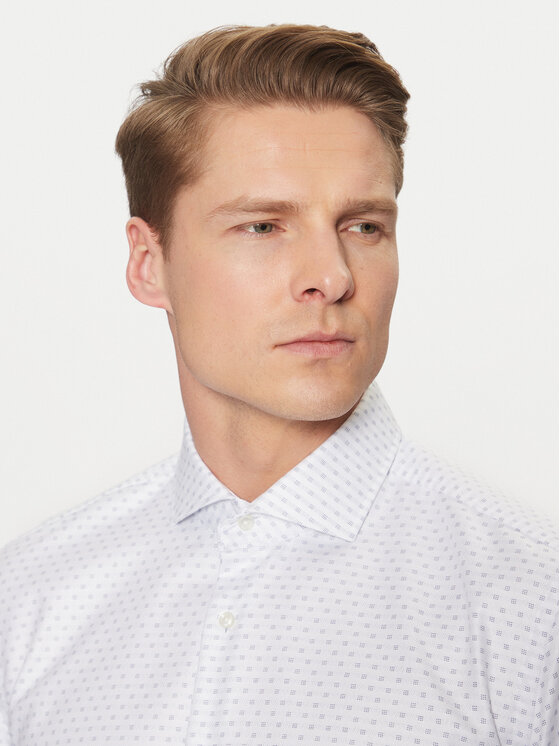 BOSS BOSS Koszula 50533039 Biały Slim Fit