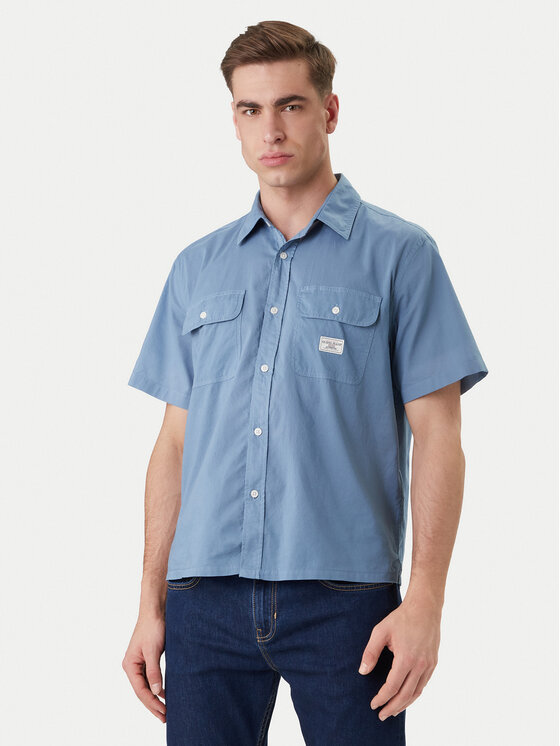 Guess Jeans Guess Jeans Cămașă M6GH61 WN861 Albastru Regular Fit